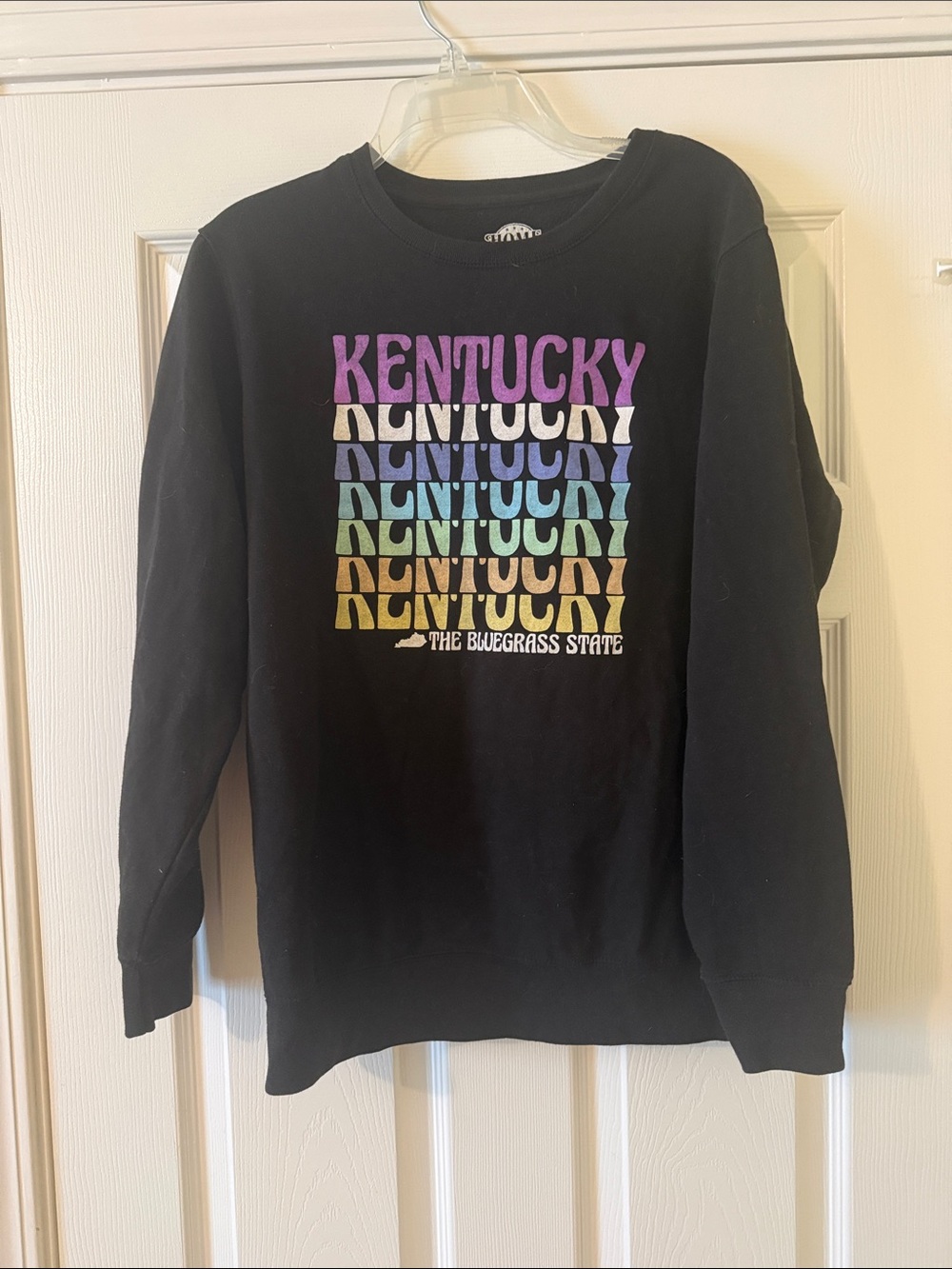 Kentucky Rainbow Graphic Black Sweatshirt